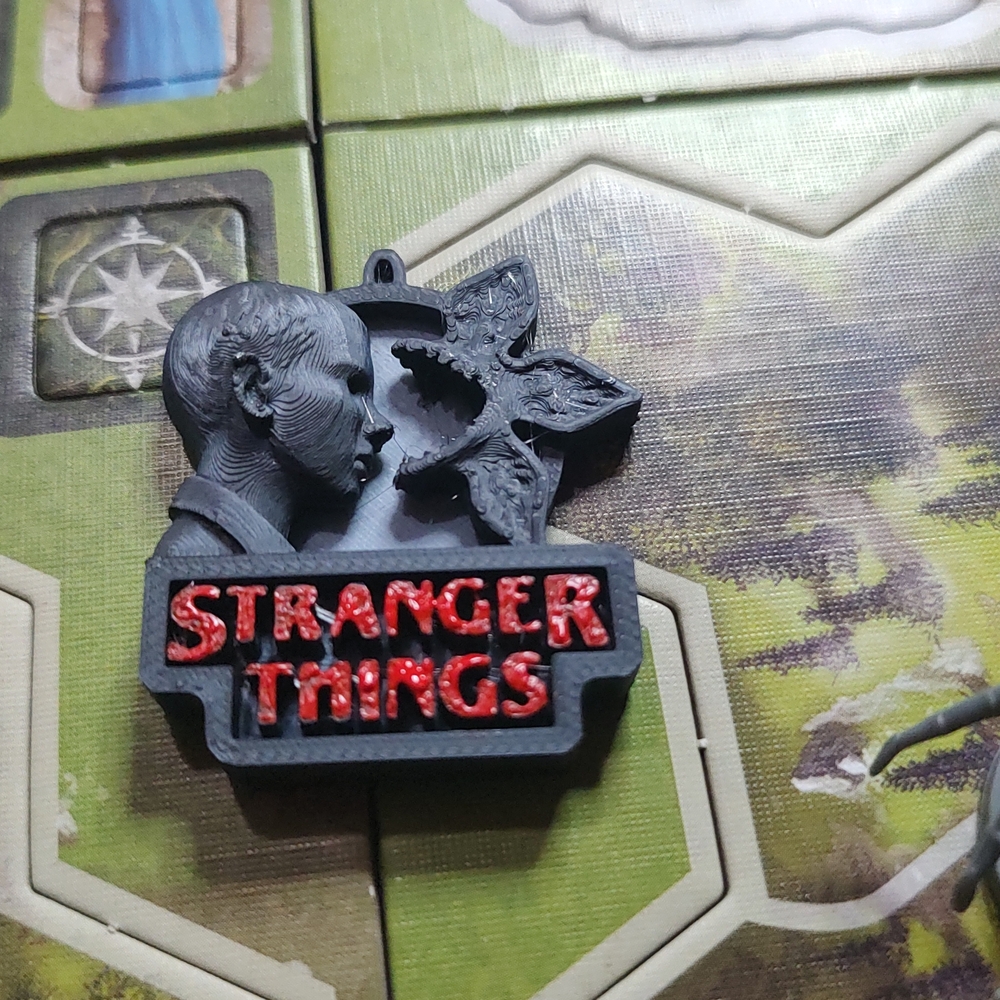 Stranger Things Black and Red Pendant